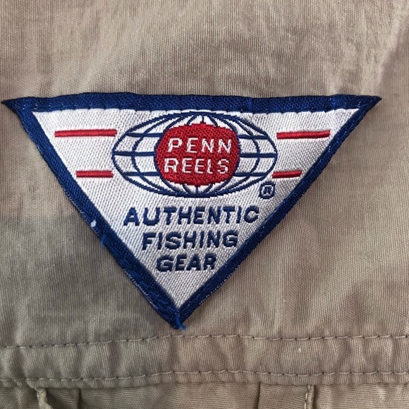 Penn Reels Authentic Fishing Gear Beige Shirt XL - Picture 9 of 12